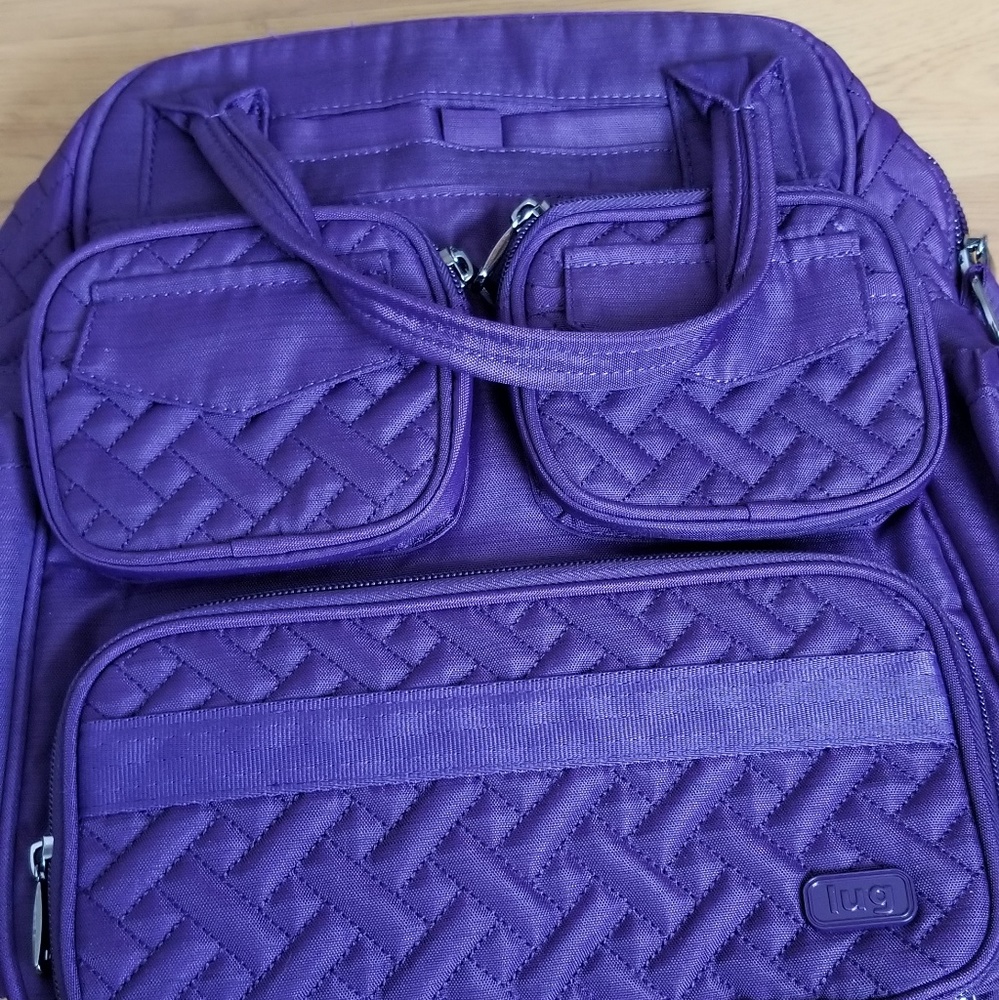 Nwt grape Lug quilted day bag- Mini Puddle jumper